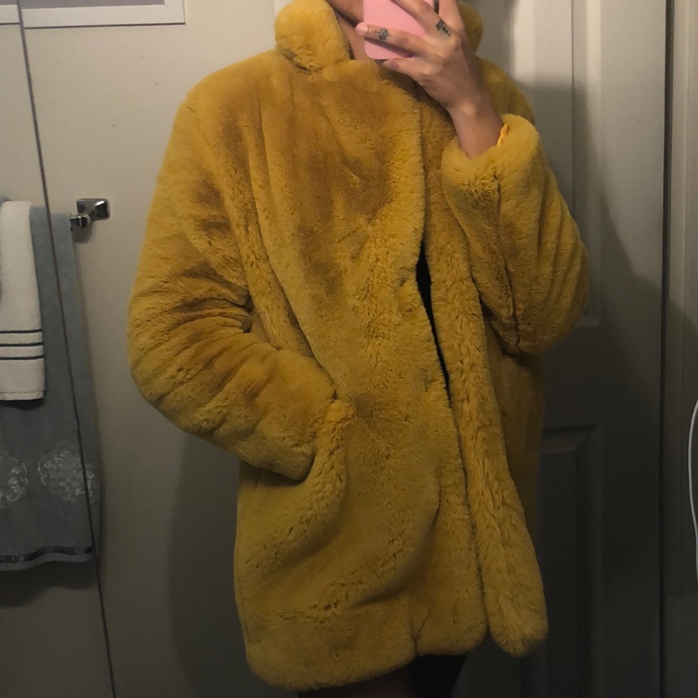 Yellow Puff Coat. Brand New